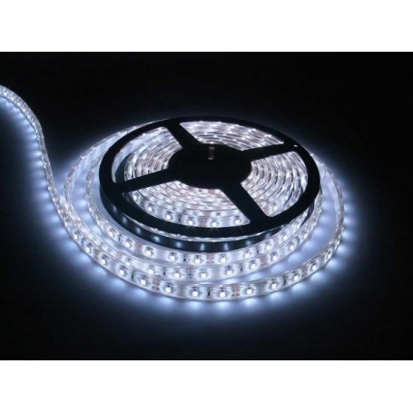 Banda led exterior, 12v, 4,8W , 5M, alb-rece