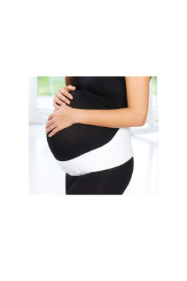 Centura abdominala pentru sustinere prenatala BabyJem Pregnancy (Culoare: Alb, foto
