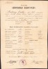 HST A1537 Certificat școlar 1908 elevă rom&acirc;ncă din Caraș - Biserica Albă