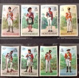 Lot 9 timbre Montserrat 1983 &ndash; Uniforme militare istorice britanice -A85, Stampilat
