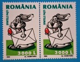 TIMBRE ROMANIA LP 1609 /2003 Sfintele Paști -Serie &icirc;n pereche MNH