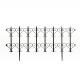 Cumpara ieftin Bordura Gardulet Decorativ Plastic pentru Gazon sau Flori, Dimensiuni 61x30cm, Negru