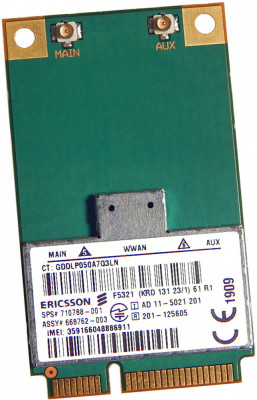 Modul 3G Wireless HP Ericsson F5321 NewTechnology Media foto