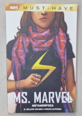 MS. MARVEL , METAMORFOZA de G. WILLOW WILSON , desen ADRIAN ALPHONA , BENZI DESENATE CU TEXT IN LIMBA ROMANA , 2021 foto