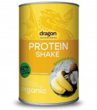 Shake proteic banane si cocos bio 450g Dragon Superfoods - 52% proteine