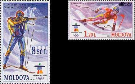 MOLDOVA 2010, J.O. Vancouver, Sport, serie neuzata, MNH