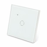 Intrerupator smart Wi-Fi touch simplu alb, 1000W, Tuya, Alexa