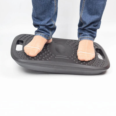 Suport ergonomic pentru picioare, cu balans, suprafata texturata, 51.5x34.5x8.5 cm foto