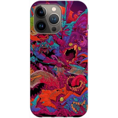 Husa compatibila cu Apple iPhone 11 Pro Max Neon Monster, Silicon, TPU, Viceversa foto