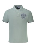 Cumpara ieftin North Sails Tricou polo barbati, cu imprimeu cu logo, Regular fit, Verde inchis, S