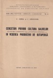 F. Voinea, C. Damaceanu - Cercetari privind cultura salbelor in vederea