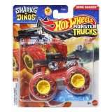 Masinuta Hot Wheels Monster Trucks Bone Shaker Sharks vs Dinos, 1:64