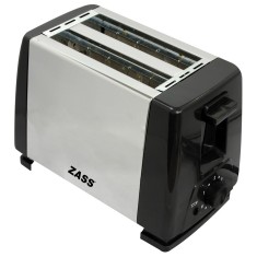 Prajitor de paine Zass ZST 08 A, 800 W, 2 felii, 5 trepte putere, negru + argintiu foto