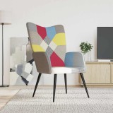vidaXL Scaun de relaxare, textil, petice