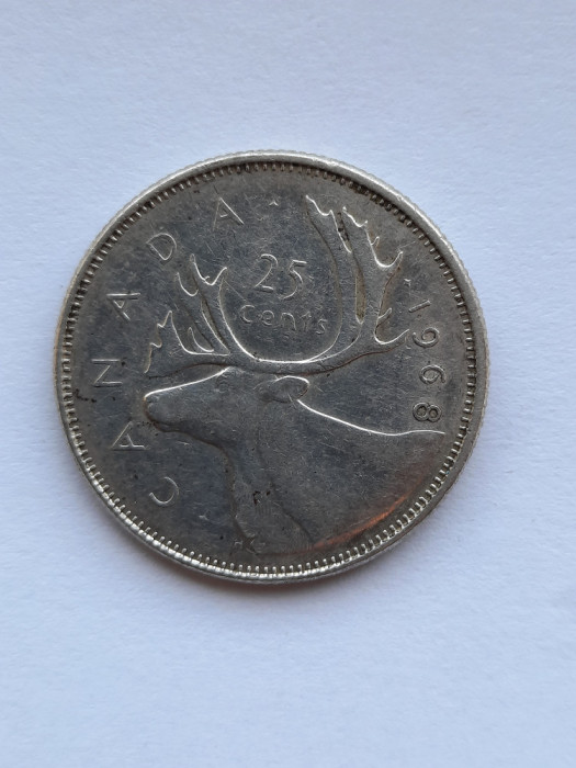 CANADA 25 CENTS 1968