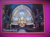 HOPCT 7338 INTERIOR BAZILICA NOTRE DAME -MONTREAL -QUEBEC -CANADA -AMERICA DE NORD -NECIRCULATA