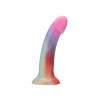 Realiste simple - Mina Curcubeu Dildo din Silicon Lichid 15 cm Incredibil de Placut si Flexibil, Loving Joy