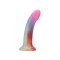 Realiste simple - Mina Curcubeu Dildo din Silicon Lichid 15 cm Incredibil de Placut si Flexibil