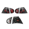 Set stopuri Spate VW Golf 5 (1k), 10.2003-05.2009, Hatchback, partea Stanga+Dreapta, negru, transparent; cu lampa interioara; cu locas bec; tuning; O
