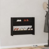 vidaXL Dulapuri pentru pantofi de perete Stejar negru 60 x 18 x 60 cm