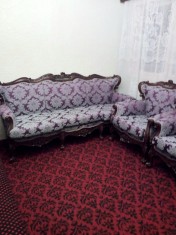 Set canapea și fotolii in stil baroc venezian, complet reconditionate