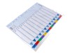 Separatoare numerice Esselte, marcaj 1-12, pentru articole de papetarie