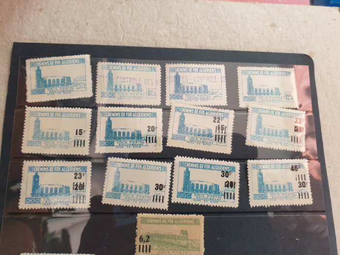 Lot timbre 8 Algeria 1946 26 bucati