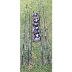 Set 4 Lansete 3,90m + 4 Mulinete Tambur 10.000 cu Fir
