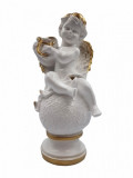 Cumpara ieftin Statueta decorativa, Inger, Alb, 33 cm, DV10-10Z