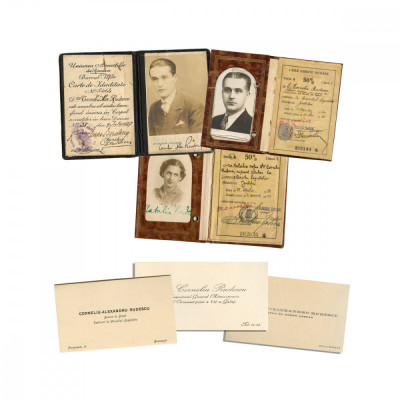 Avocatul Corneliu-Alexandru Rudescu, documente personale, cărți de identitate, cărți de vizită, 1929 - 1940 foto