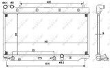 NRF 53110 Radiator, racire motor