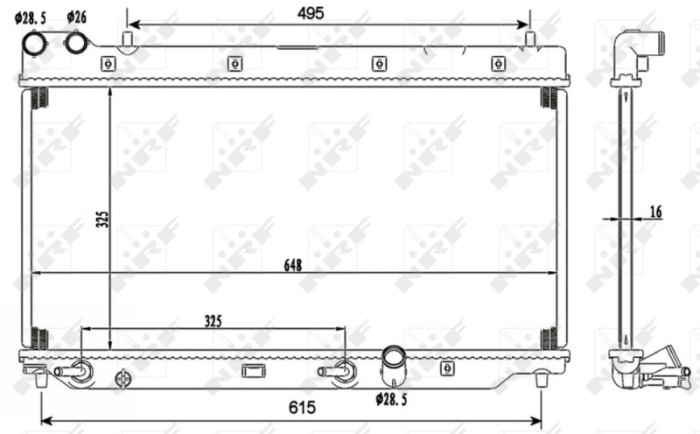 NRF 53110 Radiator, racire motor