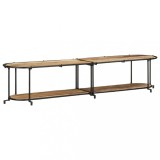 VidaXL Dulap TV, 200x42x40 cm, lemn masiv mango brut