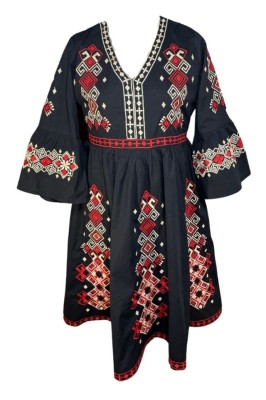 Rochie casual dama, IRA 3 , marime M, negru/rosu foto