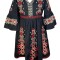 Rochie casual dama, IRA 3 , marime L, negru/rosu