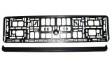 Suport numar &icirc;nmatriculare auto negru 52x11 cm, import Polonia