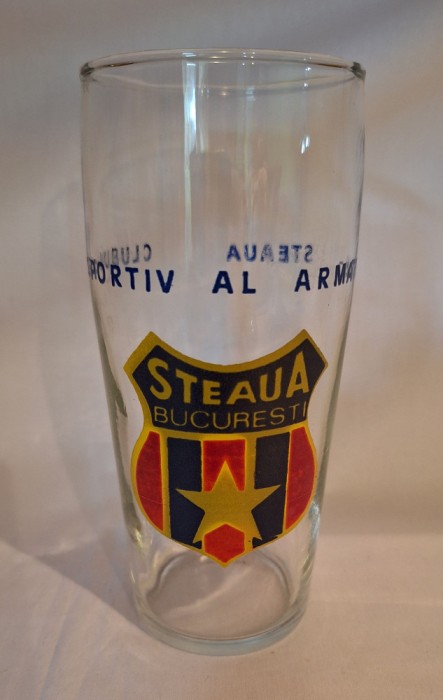STEAUA Bcucuresti fotbal - Clubul sportiv al armatei - Pahar de colectie