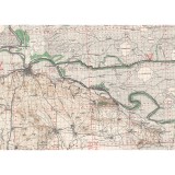 Harta Tulcea si imprej., British Army, 1943, 50x70cm, repro