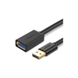 UGREEN Cablu prelungitor USB 3.0 de 0,5 m (negru)