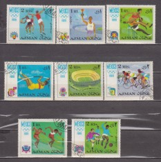 A12 S3 4 - Timbre foarte vechi - Ajman - Jocurile olimpice Mexic 1968