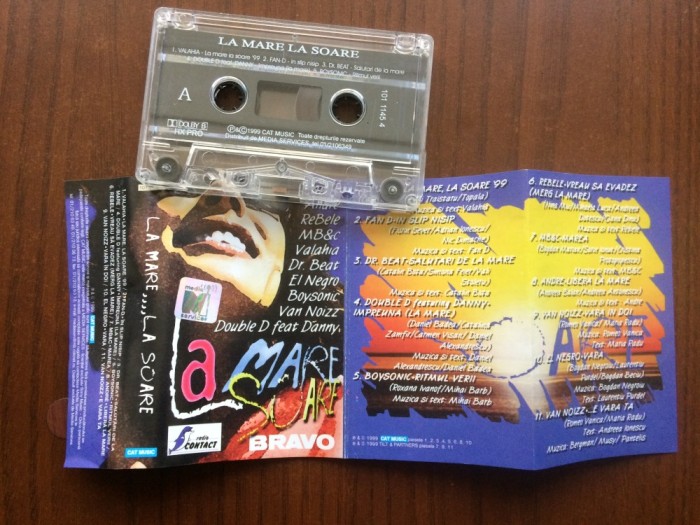 la mare la soare various caseta audio selectii muzica pop house dance romaneasca Cat Music 1999