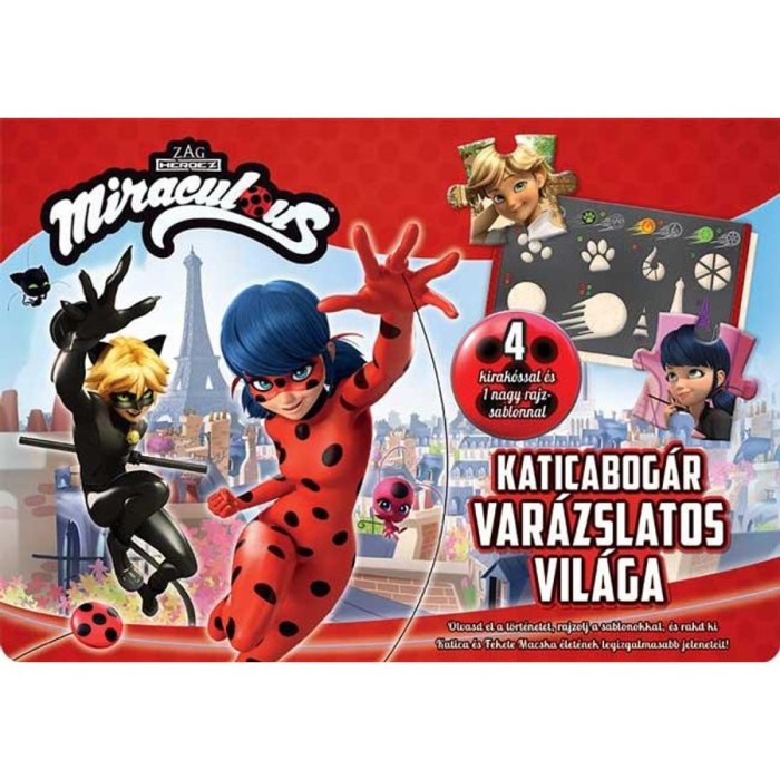 Katicabog&aacute;r var&aacute;zslatos vil&aacute;ga - 4 kirak&oacute;ssal &eacute;s 1 nagy rajzsablonnal