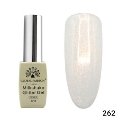 Oja semipermanenta, Milkshake Glitter, Global Fashion 8ml, 262