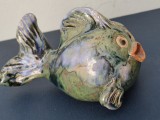 Figurina / bibelou din ceramica de studio, pește