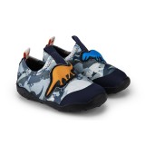 Pantofi Baieti Fisioflex 4.0 Dino Gray 20 EU, Gri, BIBI Shoes