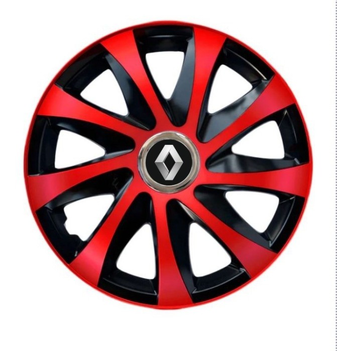 Set 4 capace roti Drift extra red R16 Pentru gama Renault