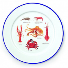 Farfurie metalica - Sea life - Set 2 | Gift Republic