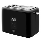 Cumpara ieftin Prajitor de paine ETA Eron 8166 90000, 2 felii, 930 W, 7 niveluri de incalzire, afisaj LED, control tactil, otel inoxidabil, negru