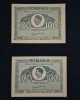 Bancnota UNA SUTA LEI 1945 Doua bucati