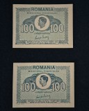 Bancnota UNA SUTA LEI 1945 Doua bucati